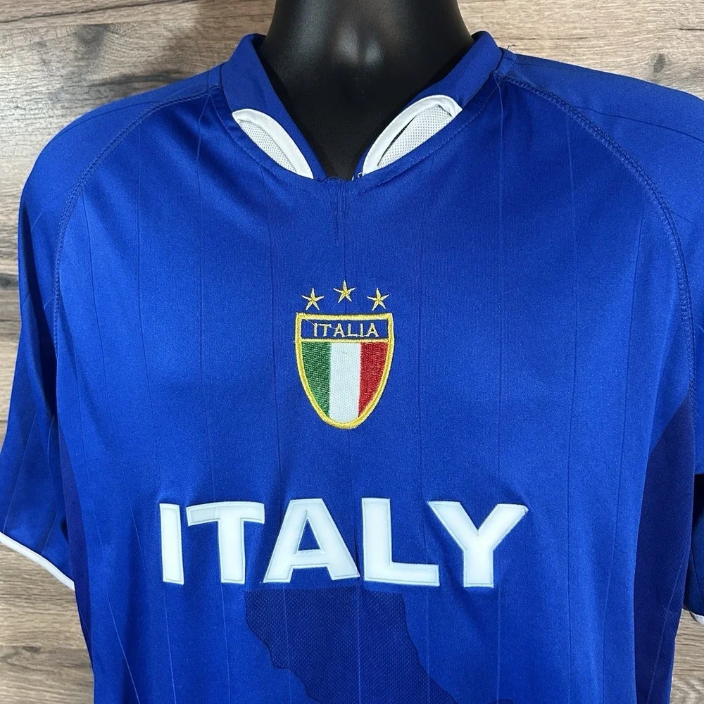 Drako‎ One Size Italy Soccer  Blue Jersey Italia Short Sleeve - 40